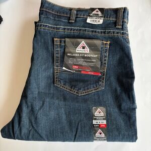 Bulwark FR‎ Relaxed Fit Bootcut Flame Resistant Jeans Mens 48x32 Workwear CAT2
